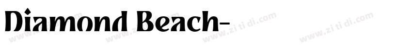 Diamond Beach字体转换